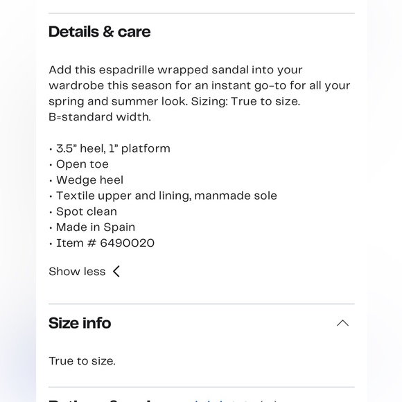 Stuart Weitzman Wonda Espadrille Wedge Sandal (Women) size 6B - Picture 8 of 10